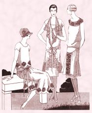 Shorter Dresses for 1926 - Scallop Hemlines & Double Layer Skirts