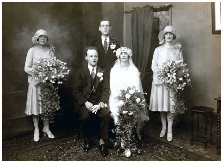 Fashionera fashion history vintage 1920s Wedding Photo 1928 Thomas Paton