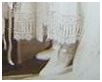 1922 Wedding dress - footwear and lace hem.