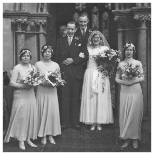 1931 Cardiff White Wedding 