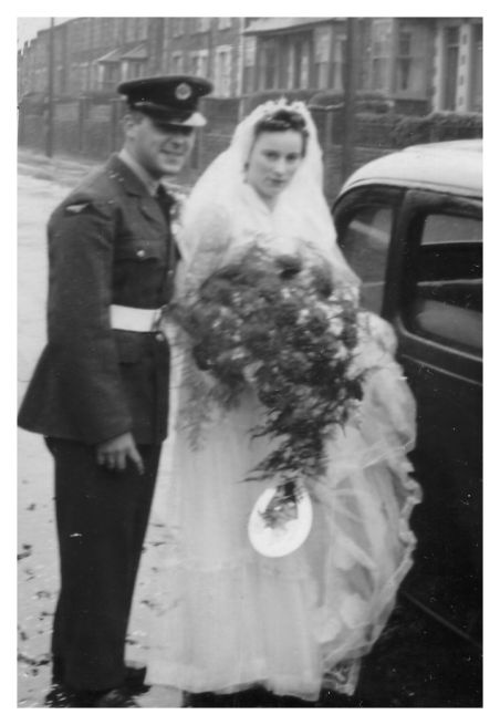 1950s Old Wedding Photos Year 1954 Bride Bridesmaids Photo