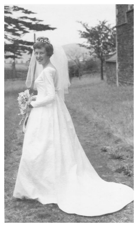 1963 Carol the Bride in her Wedding Dress