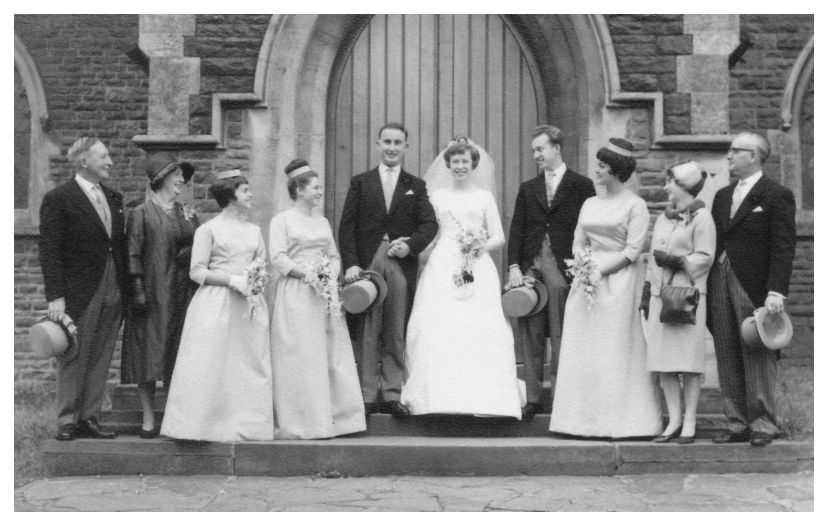 This wedding dress picture shows how the train flows beautifully