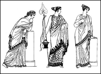 See the simple Greek chiton pattern here Fashions from ancient Greece