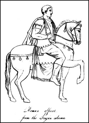 Picture of Roman Officer from the Trojan column. Horseman.