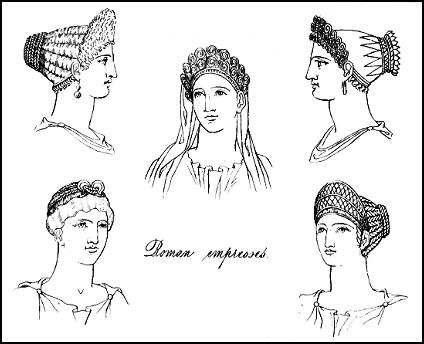 history of hairstyles. Roman Empresses and their hair