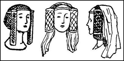 hair styles in the 1300 s
