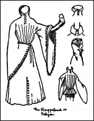 The Houppelande or Pelicon Gown - Late 14th Century.