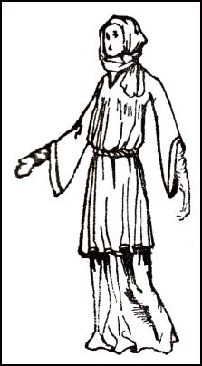 Costume Drawing - A WOMAN OF THE TIME OF WILLIAM I