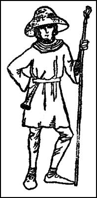 The medieval shepherd.