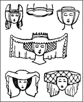 hair styles in the 1300 s