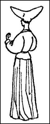 A WOMAN -1422-1461 - HORN HEADDRESS