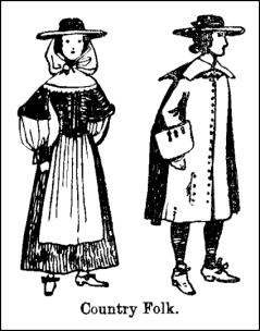 Costume of Late C17th Country Folk