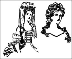 Commode, Top-Not, Fontage Tower Headdress - Late C17th