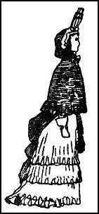 Late C17th Ladies Black Cape.