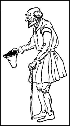 A beggar dressed in clothes of Henry VIII�s time