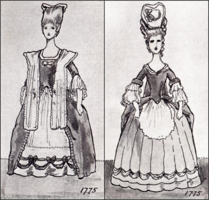 PANIER DRESSES 1775