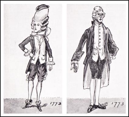 MEN'S COAT DRAWINGS 1773.