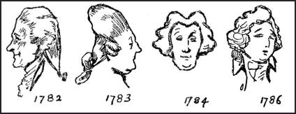 Georgian Hairstyle Illustration
