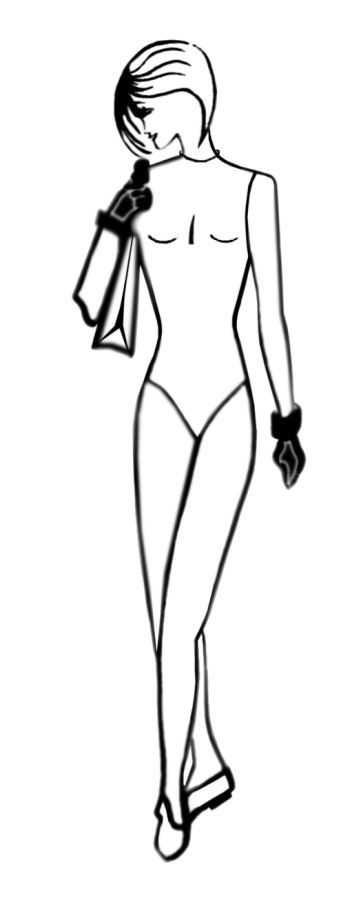 women body outline. JPG Format Body Outline