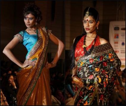 Rich Patterns of  Indian Saris