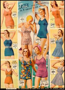  Fashioned Bathing Suits on Womens Swimwear From 1920 To 2000   Swimsuit Fashion History