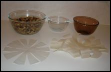 Butter and then line your selected pudding basin with some greaseproof paper. Butter inside too.