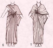 Egyptian Costume Draped Shawl Style Garment 