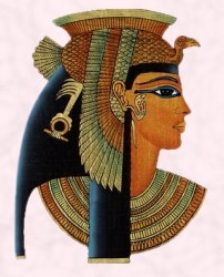 Cleopatra on papyrus