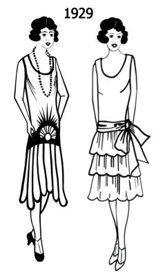 1929 flapper dress