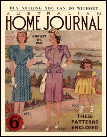 Mid Late 1940s Dressmaking The Australian Ladies Home Journal 1945