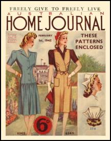 Mid Late 1940s Dressmaking The Australian Ladies Home Journal 1945