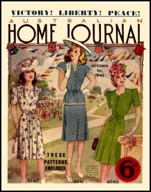 Mid Late 1940s Dressmaking The Australian Ladies Home Journal 1945