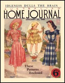 Late 1940s Dressmaking The Australian Ladies Home Journal 1949