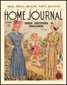 Late 1940s Dressmaking The Australian Ladies Home Journal 1949