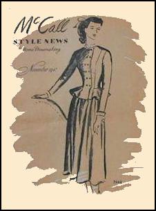 1945-1950 McCall Magazine Dressmaking Pattern Design Covers 1947