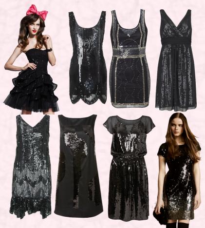 oasis black sequin dress
