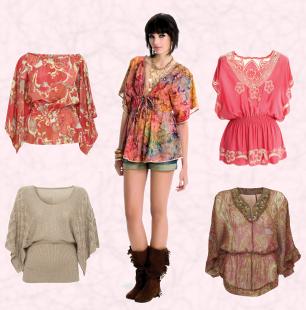 Miss Selfridge and Wallis Kaftan Tops and Kimono Tops.