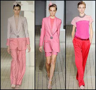 Spring 2009 - Colour blocking by Designer Richard Nicoll. 