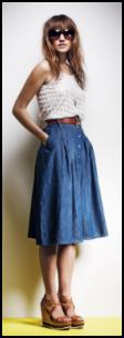 1970 denim skirt