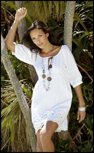 White Broderie Tunic