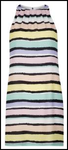 New Look Striped Pastel/Black Dress.