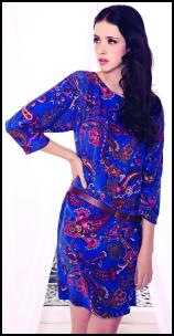 Viyella Ocean Paisley Short Dress.