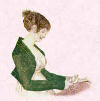 Picture of woman wearing a Spencer.