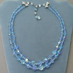 Fashion-era picture of costume jewellery crystal necklace from Glitterbug