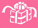 Gift box stencil