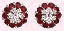 These Carmago earrings are from Van Cleef & Arpels Ballet Précieux - they have diamonds and 20 oval-cut Burmese rubies – 23.27 cts.