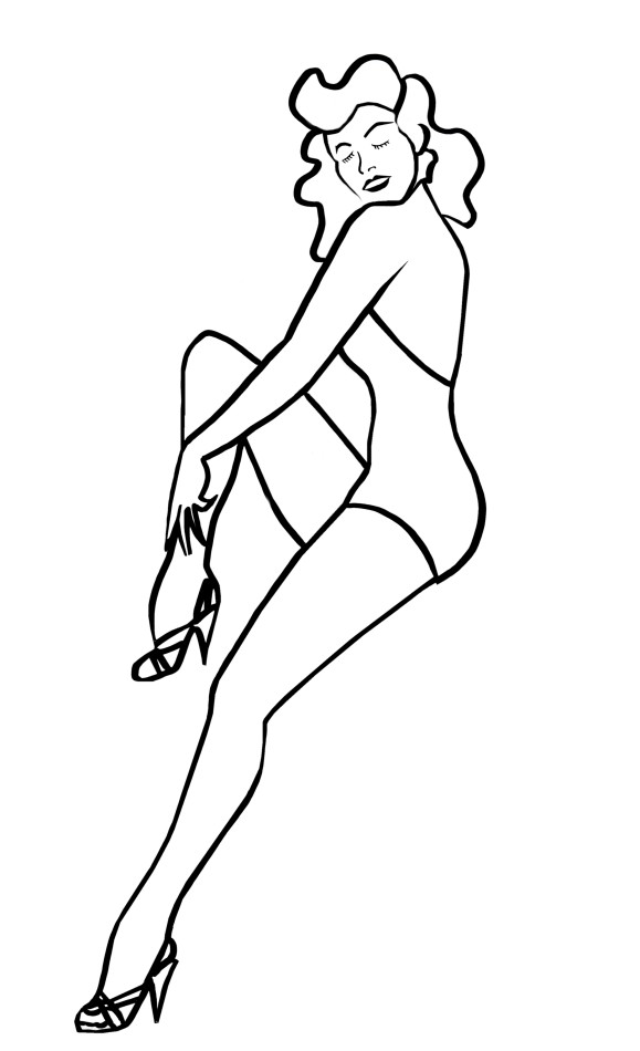 Full Body Female Outline Drawing Silhouettes of men and women their bodies in black, or with white outline. full body female outline drawing