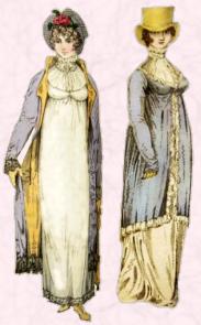 Regency Pelisse Coats - Early Forms of Pelisse Coat 1804 and 1806