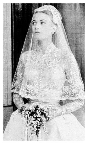 1956 Grace Kelly Wedding Dress - Royal Bride Princess 1950s Weddings